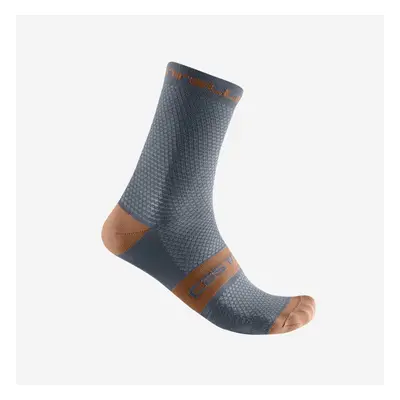 Castelli Superleggera T 12 Socks modrá/hnědá