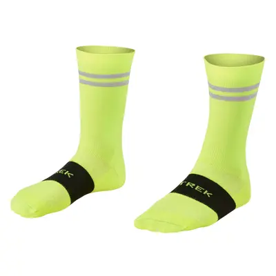 Trek Race Reflective Crew Cycling Sock žlutá