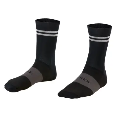 Trek Race Reflective Crew Cycling Sock černá