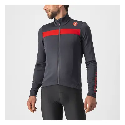 Castelli Puro 3 LS Jersey šedá/červená