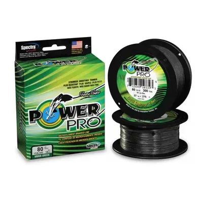 PowerPro Pletená Šňůra PowerPro Moss Green - 0,41mm 40kg 455m