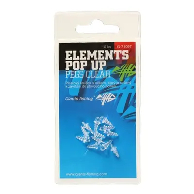 Giants Fishing Držák nástrahy Elements Pop-Up Pegs Clear 10ks,Giants Fishing Držák nástrahy Elem