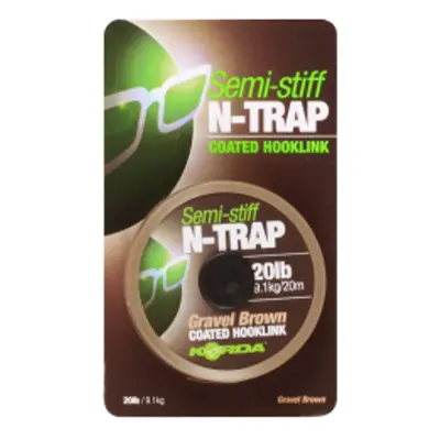 Korda Šňůrka N-Trap Semi Stiff 20m - 15lb Weedy Green