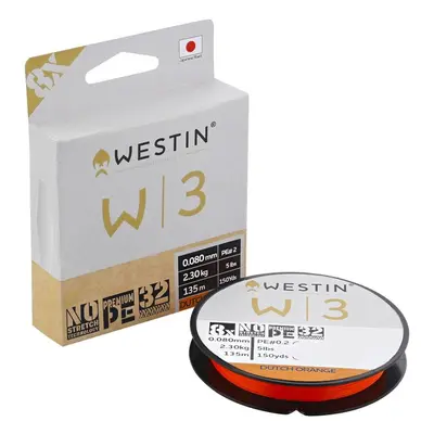 Westin Šňůra W3 8-Braid Dutch Orange 135m - 0,205mm 10,1kg