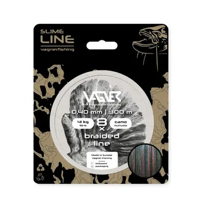 Vagner Šňůra Braided Line Camo Multicolor 300m - 0,40mm