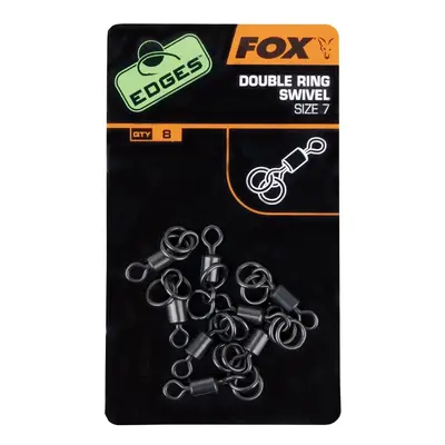 Fox Obratlíky s dvěma kroužky Edges Double Ring Swivel 8ks,Fox Obratlíky s dvěma kroužky Edges D