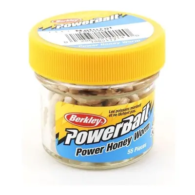 Berkley Gumová nástraha PowerBait Honey Worm Garlic 2.5cm, 55ks White