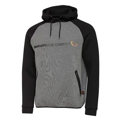 Savage Gear Rybářská Mikina Tec-Foam Hoodie Dark Grey Melange,Savage Gear Rybářská Mikina Tec-Fo