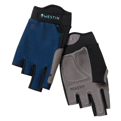 Westin Rukavice Drip Upf Half Finger Glove Petrol Blue Westin Rukavice Drip Upf Half Finger Glov