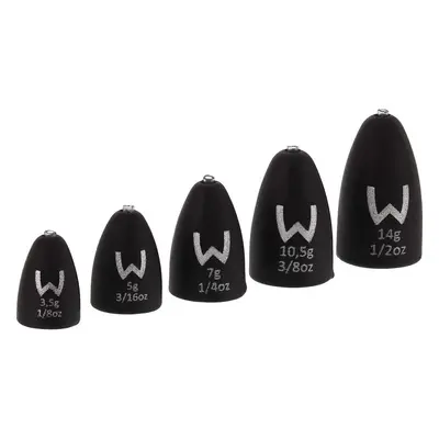 Westin Zátěže Add-It Tungsten Bullet Matte Black - 3,5g 5ks,Westin Zátěže Add-It Tungsten Bullet