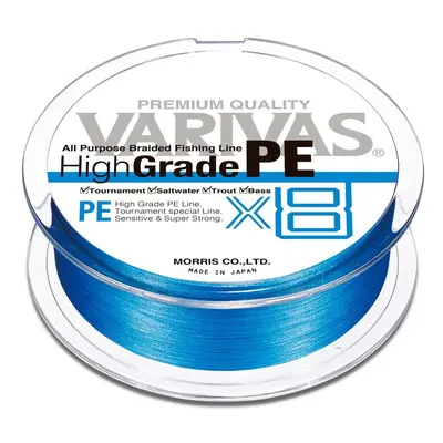 Varivas Šňůra High Grade PE X8 Ocean Blue 150m,Varivas Šňůra High Grade PE X8 Ocean Blue 150m