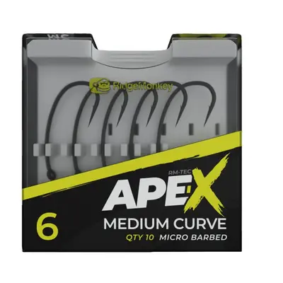 RidgeMonkey Háčky Ape-X Medium Curve Barbed 10ks