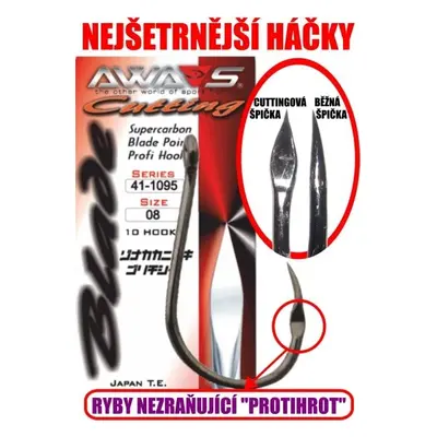 Awa-S Háčky Cutting Blade (bezprotihrotu) Black Nickel 10ks