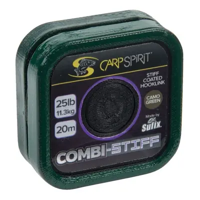 Carp Spirit Šňůra Combi Stiff Coated Braid Camo Green 20m - 15lb