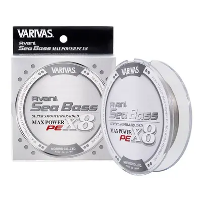 Varivas Šňůra Avani Sea Bass Max Power PE X8 Stealth Gray 150m - 0,185mm