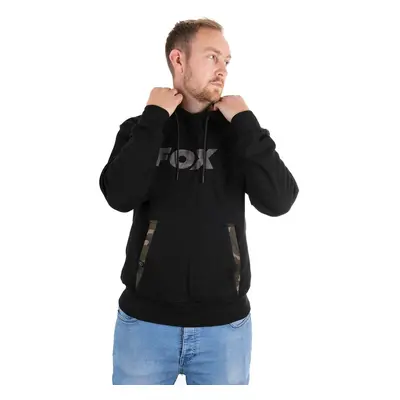 Fox Rybářská Mikina Black/Camo Hoody