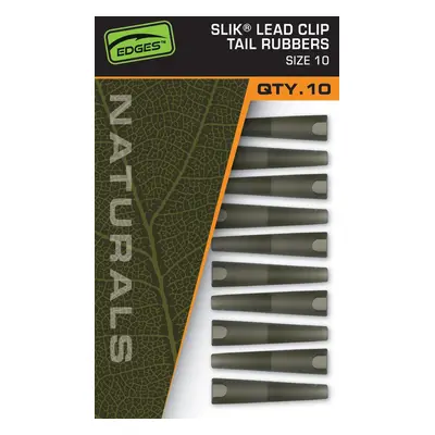 Fox Převleky Edges Naturals Slik Lead Clip Tail Rubber Size 10ks