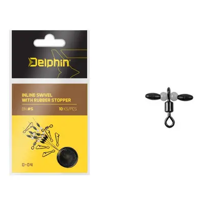 Delphin Obratlík Inline Swivel with Rubber Stopper