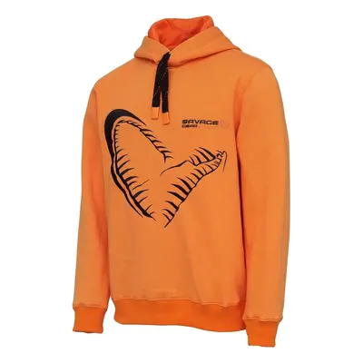 Savage Gear Rybářská Mikina Mega Jaw Hoodie Sun Orange,Savage Gear Rybářská Mikina Mega Jaw Hood