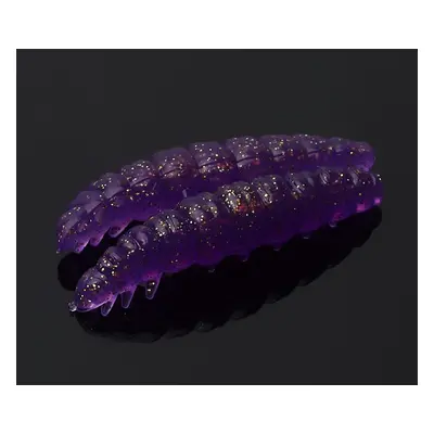 Libra Lures Larva Purple with glitter