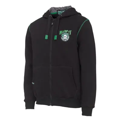 Madcat Rybářská Mikina Badge Logo Zip Hoodie Black Caviar