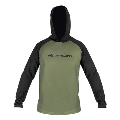 Korum Tričko s dlouhým rukávem Hooded Dri-active Shirt