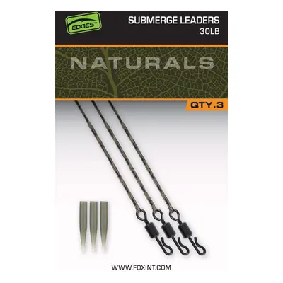 Fox Montáž Edges Naturals Submerged Leaders 3ks - 40lb,Fox Montáž Edges Naturals Submerged Leade