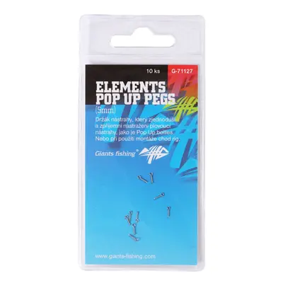 Giants Fishing Kolíček s očkem Elements Pop Up Pegs 10ks - 10mm