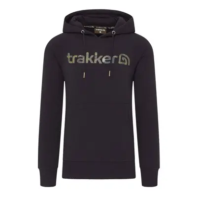 Trakker Rybářská Mikina CR Logo Hoody Black Camo