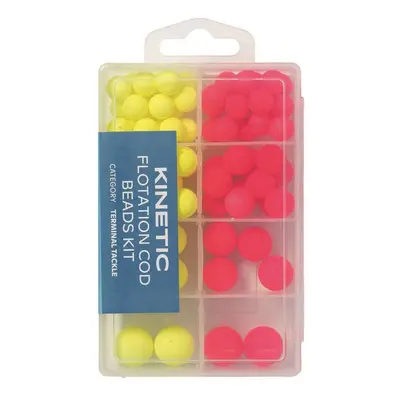 Kinetic Plovoucí korálky Flotation Cod Beads Kit Red/Yellow 72ks