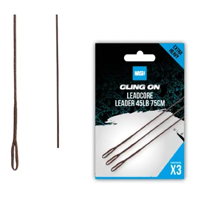 Nash Montáž Ready Tied Leadcore Leader 75cm