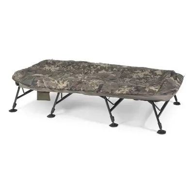 Nash Rybářské lehátko se spacákem Indulgence HD40 Leg Sleep System Camo Wide,Nash Rybářské lehát