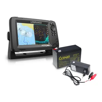 Lowrance Echolot Hook Reveal se Sondou HDI 50/200khz + baterie + nabíječka ZDARMA