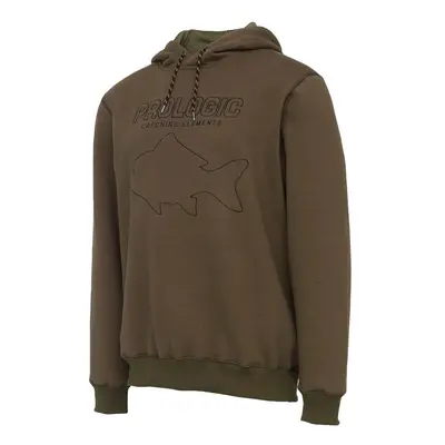 Prologic Rybářská Mikina Mega Fish Hoodie Army Green