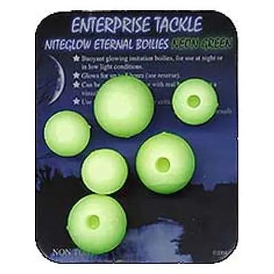 Enterprise Tackle Imitace boilies svítící Neon zelená + 15mm 6ks