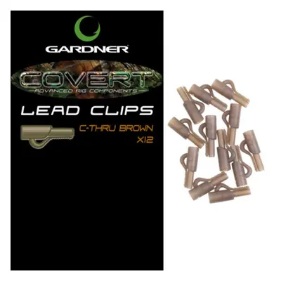 Gardner Klip na boční olovo Covert Lead Clips C-Thru Green 12ks