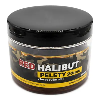 Chyť a pusť Pelety Red Halibut v lososovém oleji 500ml