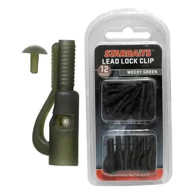 Starbaits Závěs na olovo Lead Lock Clip 12ks - zelená,Starbaits Závěs na olovo Lead Lock Clip 12