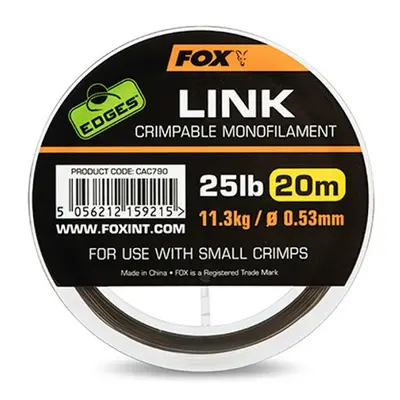 Fox Vlasec Link Trans Khaki Mono 20m - 35lb/0.64mm