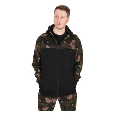 Fox Rybářská Mikina LW BLack / Camo Split Zip Hoody Fox Rybářská Mikina LW BLack / Camo Split Zi