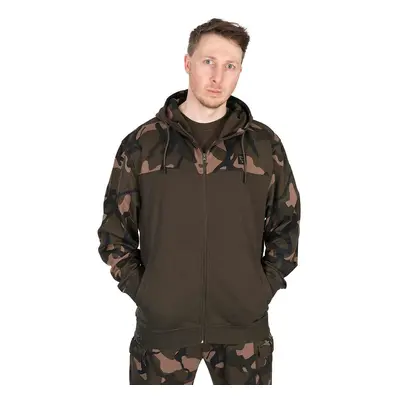 Fox Rybářská Mikina LW Khaki / Camo Split Zip Hoody,Fox Rybářská Mikina LW Khaki / Camo Split Zi