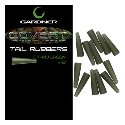 Gardner Převleky COVERT TAIL RUBBERS C-THRU zelená 12ks