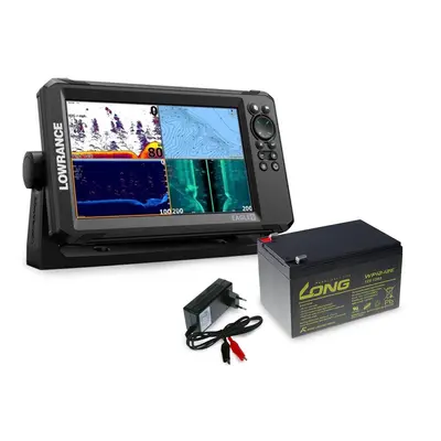 Lowrance Echolot Eagle se sondou Tripleshot HD + baterie + nabíječka ZDARMA