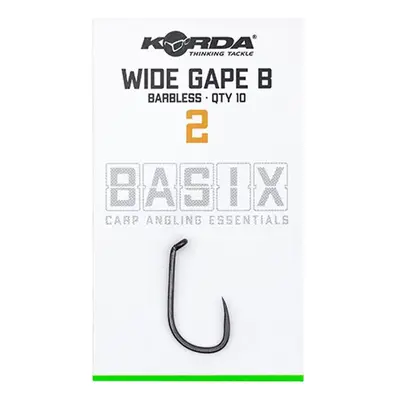 Korda Háčky Basix Wide Gape Barbless 10ks