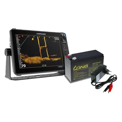 Lowrance Echolot HDS PRO se sondou Active Imaging HD + baterie + nabíječka ZDARMA