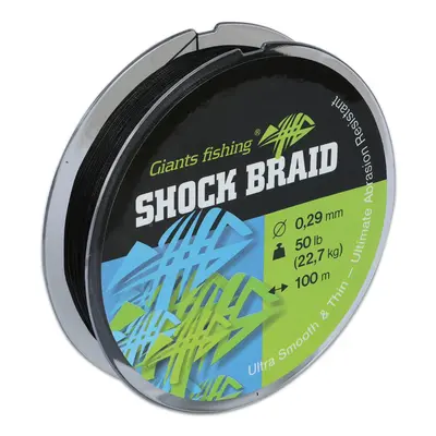 Giants Fishing Splétaná šňůra Shock Braid 100m,Giants Fishing Splétaná šňůra Shock Braid 100m