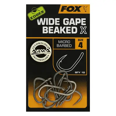 Fox Háčky Edges Wide Gape Beaked X Hooks 10ks