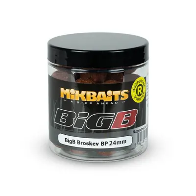 Mikbaits Rozpustné boilie BigB Broskev Black pepper