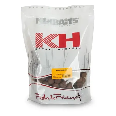 Mikbaits Boilie Krvavý Huňáček - Jahoda exclusive 1kg