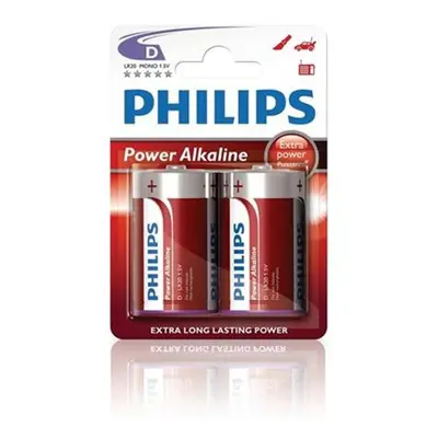 Philips Baterie PowerLife D LR20P2B/10 2ks (buřty)